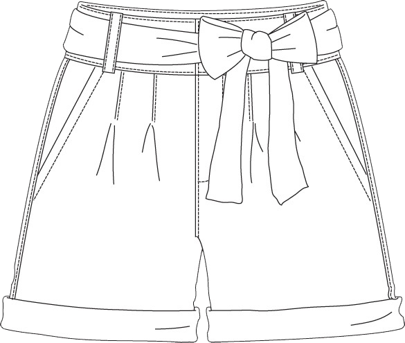 Classic ladies' denim shorts. A versatile and durable addition to any wardrobe.