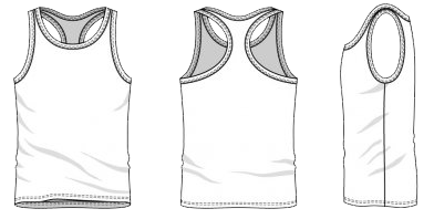 Men's athletic tank top in 100% combed cotton single jersey (150 gsm). Lightweight and breathable for workouts or casual wear.