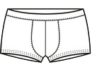 Men's comfortable boxer briefs in a 95% cotton, 5% spandex single jersey blend for a perfect fit.