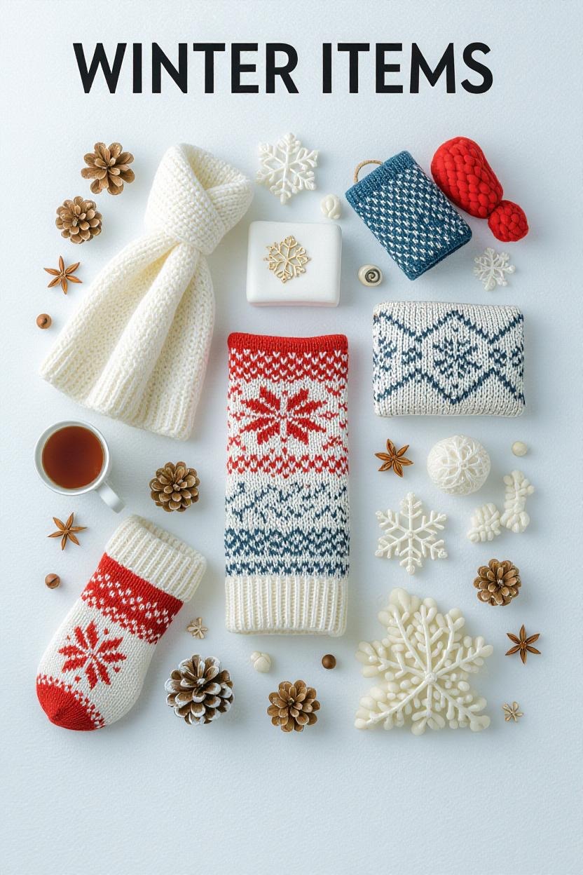 A warm winter beanie hat, essential for keeping warm in the cold.
